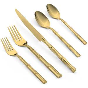 Ensemble de couverts en métal faits à la main de haute qualité, personnalisés pour les mariages, la restauration, les fournitures de restaurants durables, avec un style classique - Product Image 3