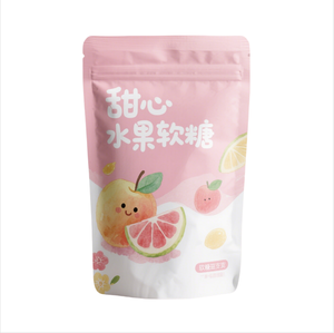 Pochette mate debout avec fermeture éclair et encoche de déchirure pour l'emballage de bonbons et de confiseries, conçue pour l'affichage sur les étagères de vente au détail - Product Image 2