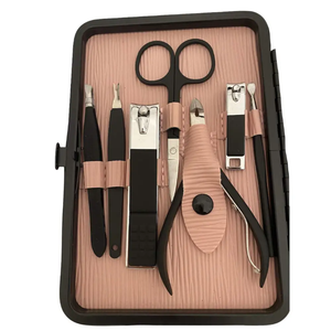 Professional Pedicure <b>Nail</b> Care <b>Kit</b> Groom Ease 6 Piece Manicure Set in Black Stainless Steel <b>Nail</b> Clipper <b>Kit</b> Personal Care - Product Image 5