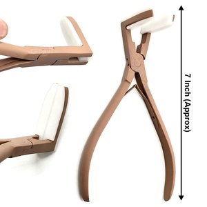 Pince professionnelle en acier inoxydable pour extensions de cheveux – Outil réutilisable pour l'installation et le retrait des extensions adhésives pour I-Tip - Product Image 2