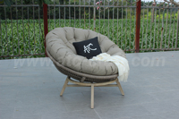 Modern konfor Rattan hasır oturma odası sandalyeleri Papasan sandalye halat ahşap çerçeve ve yüksek kaliteli yastık ile Viet Nam