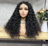 Cheveux humains sans colle prêt à porter perruques vague d'eau aller sans colle perruques de cheveux humains sans colle dentelle longue dentelle suisse transparente