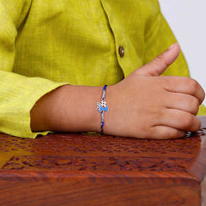 Silver No. 1 Bro Kids Rakhi Fashion <b>Charm</b> <b>Bracelets</b> - Product Image 3