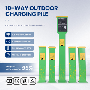 Estación de Carga Inteligente para Bicicletas Eléctricas, 10 Puertos, Cargador Compartido para Scooters Eléctricos para Exteriores, Resistente a la Lluvia, con Tarjeta, Código QR, Control por Aplicación y Sistema de Pago - Product Image 5