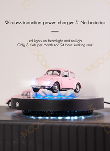 Sáng tạo 1:36 mini hợp kim Led màu hồng Bọ Cánh Cứng bay lên từ nổi Diecast xe mô hình cho bàn trang trí & Món quà lãng mạn ý tưởng - Product Image 5