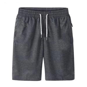 Hommes Sport Poche Solide Cordon Conseil Tronc Plage Pantalon Court Shorts D'été Pantalon Mince Poche À Fermeture Éclair Pantalon De Survêtement Lâche - Product Image 4
