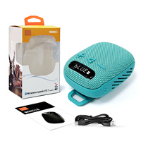 Haut-parleur sans fil portable WIND3S à clipser, étanche, pour le cyclisme, avec basses profondes, lecteur de musique sur carte TF, pour la randonnée, les voyages et les activités de plein air