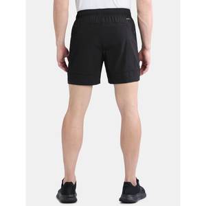 Pantalon de plage en coton et lin de couleur unie pour hommes, short respirant à taille élastique, streetwear polyvalent à taille moyenne - Product Image 6