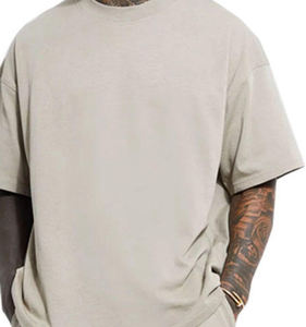 Camiseta de gran tamaño informal de diseño personalizado para hombre, 100% algodón, manga larga, antibolitas, alta calidad - Product Image 5