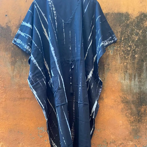 Beautiful Elegant Handmade Indian Tie Dye <b>Kaftan</b> Plus Size <b>Summer</b> Women Three Quarter Sleeve Casual Dress Slit ODM Gift Her - Product Image 1