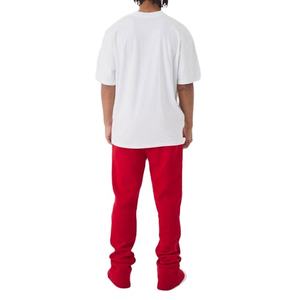 Offre spéciale Pantalon évasé mi-décontracté pour homme Logo personnalisé Pantalon de survêtement en toile à jambes larges Pantalon de survêtement évasé en molleton de coton surdimensionné Nurak - Product Image 2