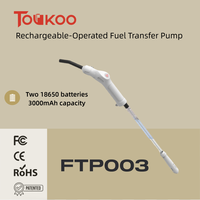 Pompe à siphon électrique auto-amorçante en plastique 2,4 GPM à haut débit, rechargeable par USB, pour transfert de carburant, huile diesel et eau 51