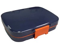 Boîte à lunch pour enfants en acier inoxydable de qualité alimentaire à 3 compartiments, couvercle étanche, chauffable au micro-ondes, compatible lave-vaisselle, 800 ml, OEM/ODM