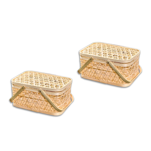 PRODUITS TOP Exportation du Vietnam Cadeaux durables simples avec des paniers-cadeaux en bambou à bon prix - Product Image 1