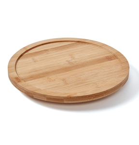 Pastel de madera Lazy Susan con base de madera Soporte de pastel rústico para pasteles de boda Soporte de forma redonda y artesanía de la India - Product Image 1