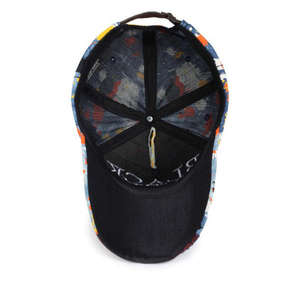 Casquette de baseball élégante unisexe pour adultes, 6 panneaux, motif Chicken Tracks, en tissu éponge et toile, respirante et imperméable, performance optimale - Product Image 4