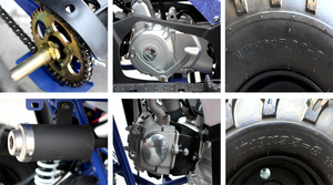 Les fournisseurs chinois produisent 110cc/125cc monocylindre refroidi par air adultes/enfants quatre roues bon marché - Product Image 5