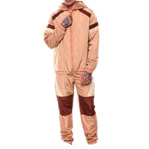 Conjunto Deportivo de Dos Piezas para Hombre, Chaqueta Cortavientos y Pantalón, Personalizable al por Mayor, Estilo Casual Urbano con Cierre y Cintura Elástica - Product Image 1