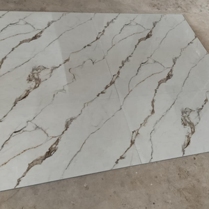 Carreaux de mur et de sol en porcelaine émaillée polie aspect marbre 60x120 cm Carreaux grand format de qualité supérieure Surface brillante Intérieurs de luxe - Product Image 5