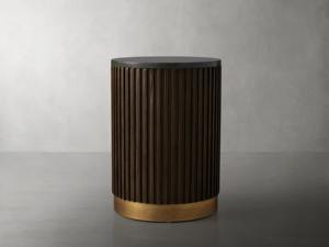 Handmade Premium Quality Solid Mango Wood Midcentury <b>Side</b> <b>Table</b> Stone <b>Marble</b> <b>Top</b> Living Bedroom Hall Apartment Entry - Product Image 3