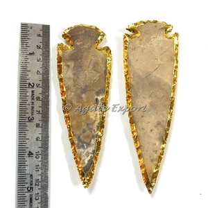 Pointes de flèches d'agate indienne 2 pouces: vente en gros. - Product Image 3