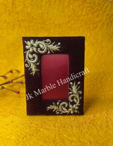 Magnifique cadre photo en tissu brodé à la main, de haute qualité, décoration d'intérieur élégante, cadeau 'Merci' - Product Image 2