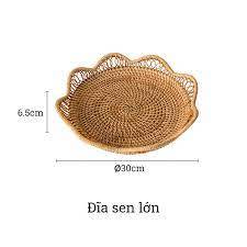 Fournisseur direct plateaux décoratifs pour Table basse plateau de service rond en rotin avec poignées prix usine Akina - Product Image 4