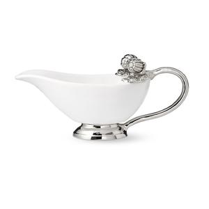 เรือน้ำเกรวี่โลหะหนักขนาดใหญ่แบบอังกฤษจานเหล็กเคลือบเงินอินเดียสแตนเลสทางเลือกสำหรับใช้ในบ้านห้องครัว - Product Image 4