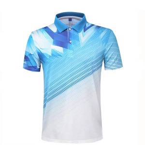 T-shirt polo de haute qualité à séchage rapide pour homme, chemise d'été décontractée à manches courtes en coton avec col tricoté graphique - Product Image 3