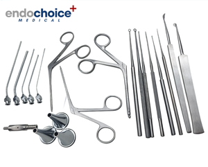 Endochoice Medical Juego de 20 piezas de Cirugía de miringotomía de alta calidad con bandeja de esterilización para tratar infecciones del oído medio - Product Image 1