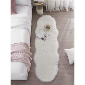 Tapis moderne beige en fausse laine, grande surface, 4 m de large, antidérapant, réversible, fabriqué sur mesure à la machine, peluche 10 mm pour la décoration de la maison et des hôtels - Product Image 1