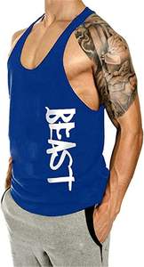 Custom <b>Loose</b> Running Muscle Mens Cotton cotton Running Breathable Fitness Stringer Sports Gym Workout <b>Tank</b> <b>Tops</b> For Men 2026 - Product Image 3