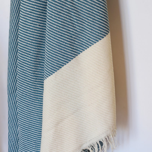 Serviette de plage turque Hammam Pestemal | Serviette de plage de golf à séchage rapide légère en coton lavé à la pierre - Product Image 4