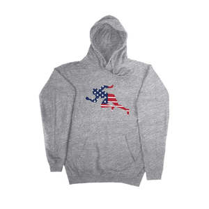 Sudadera con Capucha Tultex con Diseño de Bandera de Running Man, Sudadera Promocional - Product Image 1