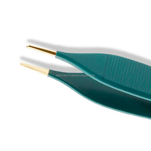 Forceps bipolaires angulaires professionnels Debonairii Dii-i-1482 Fabrication européenne Finition antiadhésive Instrument chirurgical manuel - Product Image 5