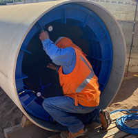 Probadores de Juntas de Tuberías Personalizables para Pruebas de Fugas Hidrostáticas, Presión de Trabajo de 2.5-25 bar, DN100-4000mm, NBR/CR/EPDM