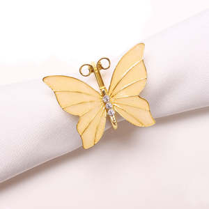 Anneaux de serviette de table en aluminium de qualité supérieure, écologiques, pour la décoration de table de luxe et la décoration de repas - Product Image 2