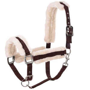 Harnais de cheval équestre de haute qualité, durable, en polaire douce, en nylon, réglable, personnalisation acceptée - Product Image 1