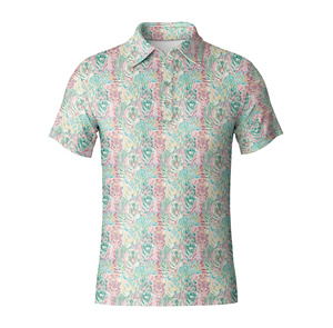 Polo de golf pour hommes, fabricant de vêtements de sport légers en polyester et spandex évacuant l'humidité - Product Image 1