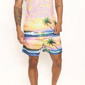 Ensemble d'entraînement décontracté Ensemble de shorts deux pièces Maillots de sport de meilleure qualité pour hommes Vêtements de fitness Ensemble débardeurs et shorts unis - Product Image 3