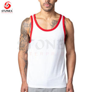 Débardeurs en coton pour hommes Muscle Gym Running Stringer Débardeurs de musculation Fitness Débardeurs pour hommes - Product Image 3