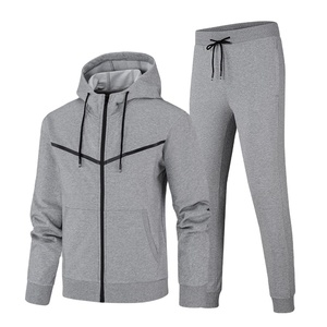 Ensemble de survêtement complet pour homme, haut à capuche, bas, Jogging, Jogging, combinaison, sport, vêtements actifs, Polyester, survêtement pour adultes, nouvelle collection - Product Image 6