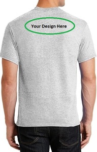 T-shirts pour hommes avec logo personnalisé T-shirts décontractés et élégants en coton ajusté pour hommes T-shirts lourds avec logo personnalisé du Bangladesh - Product Image 3