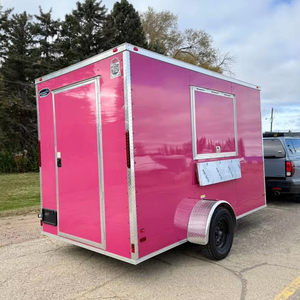 จัดส่งฟรี10FT ตู้ไอศกรีมเคลื่อนที่รถเข็นจำหน่ายขนมหวานแช่แข็งแบบนุ่มและมีอุปกรณ์ครบครันสำหรับธุรกิจสตรีทฟู้ด - Product Image 1