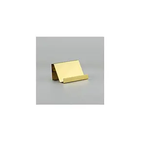 Brass Business Card Holder Wooden Business Card Case Metal Business Card Holder for square shape office decorative items