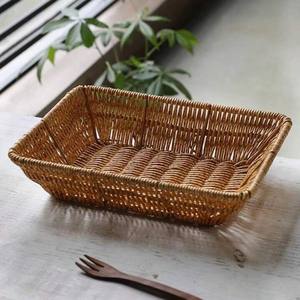ถาดหวายทรงสี่เหลี่ยมทำด้วยมืออุปกรณ์เสิร์ฟผักและผลไม้แบบยั่งยืนการตั้งโต๊ะน้ำชาอย่างหรูหราบนเวียดนาม - Product Image 3