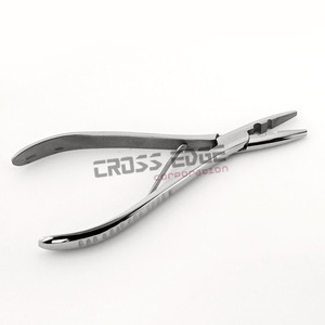 Herramientas de extensión de cabello Premium 7 pulgadas Nano y Micro anillos alicates astilla alicates de extensión de cabello ondulado alicates de acero inoxidable - Product Image 2