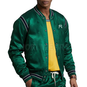 Veste d'hiver confortable pour l'extérieur, style Letterman en satin, coupe droite, imperméable, coupe-vent, respirante, écologique et légère - Product Image 2