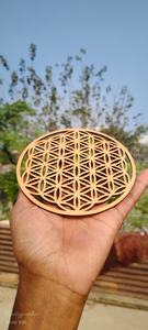 Posavasos Moderno de Madera MDF Aislante, Posavasos Tradicional de Madera Natural para Decoración del Hogar, Regalos Promocionales, Grabado Hueco - Product Image 3