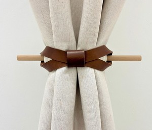 Embrasse en cuir, retenue de rideau, porte-rideau en cuir/décoration d'intérieur porte fenêtre salon - Product Image 1